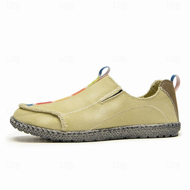 Men's Eco-Friendly Slip-On Canvas Shoes - Sustainable
