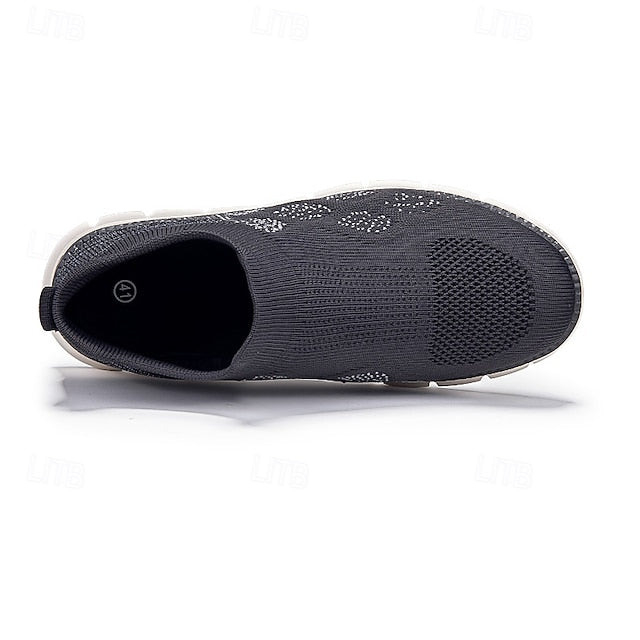 Men's Textured Knit Slip-On Sneakers, Comfort Fit with