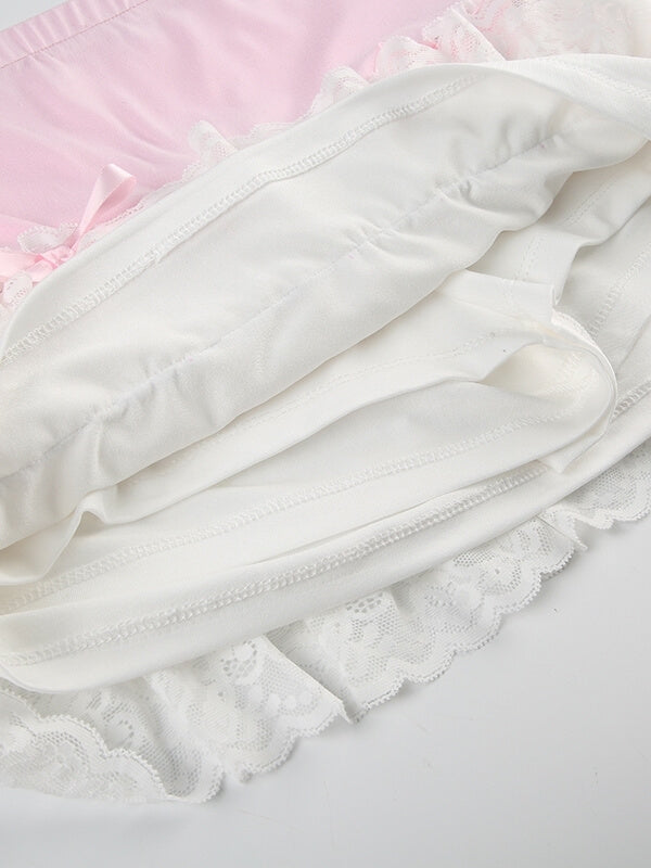 Ballettrock aus Spitze mit Herzausschnitt