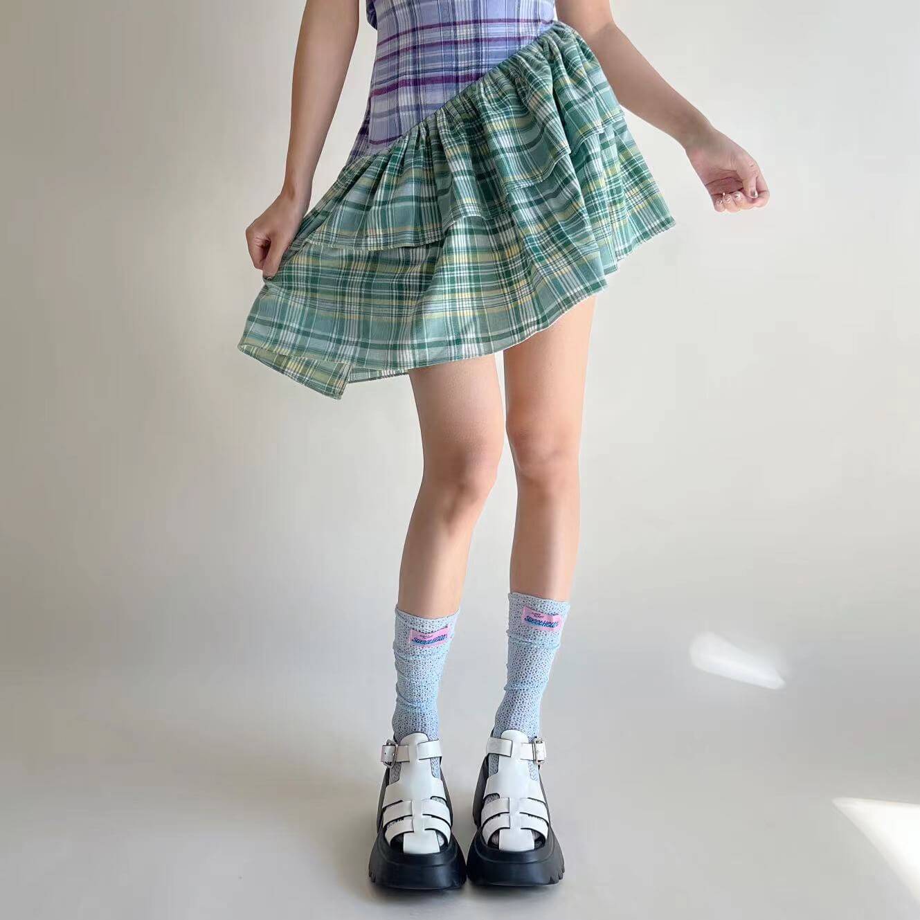 Bas creux en dentelle