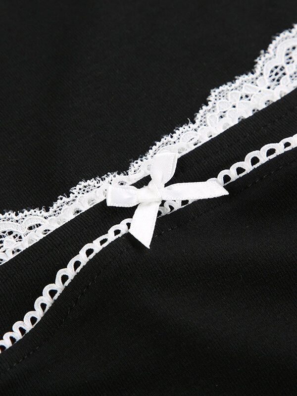 Haut court noir classique