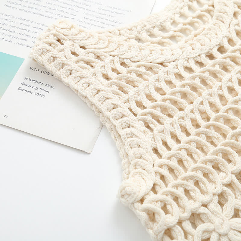 Pants Hollow Cami Out Top Crochet Crop Cargo