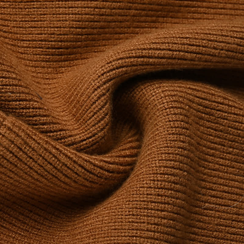 Chemise à revers en tricot à imprimé rayé