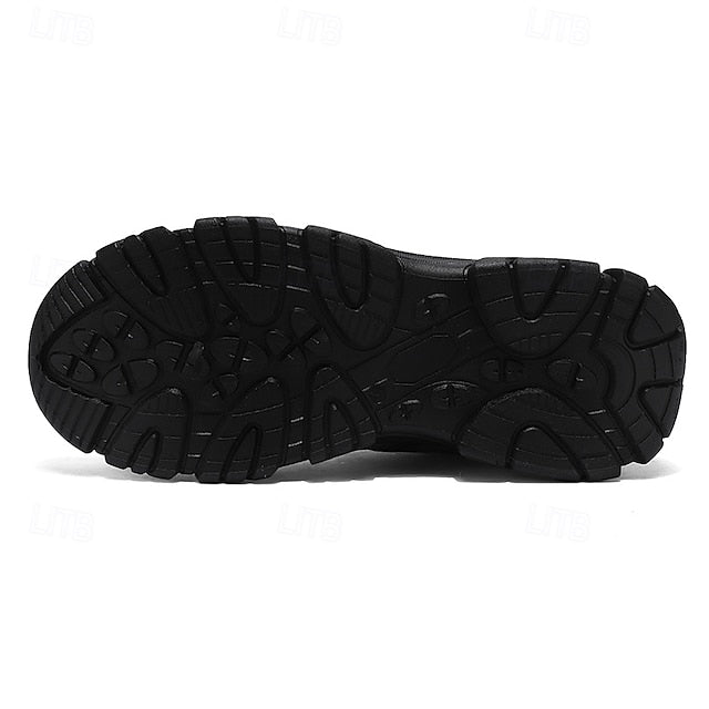 Men's Beige Outdoor Hiking Sneakers - Lightweight