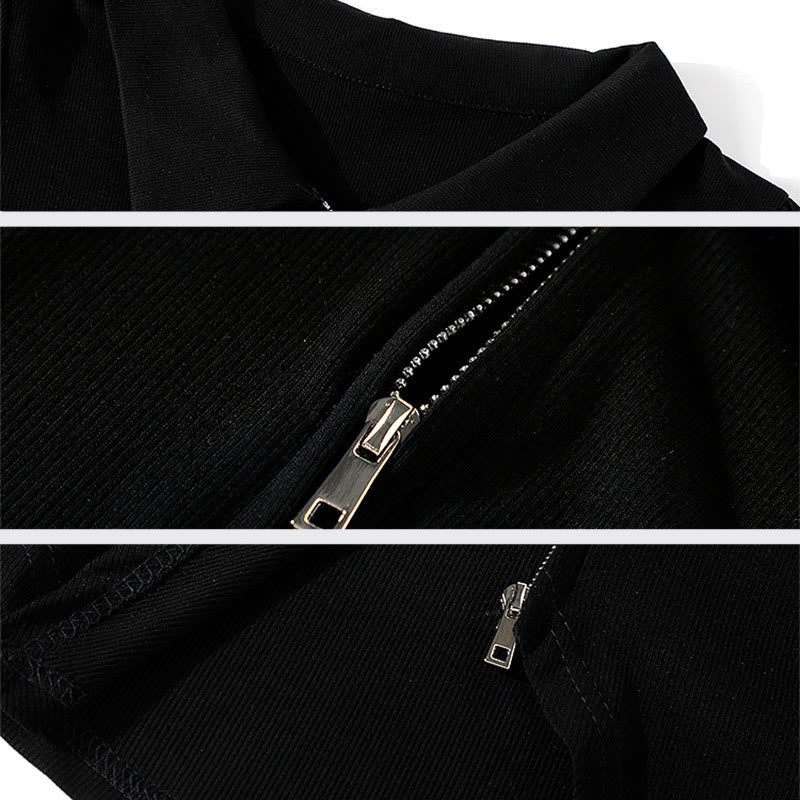 Pants Shirt Casual Cargo Zipper