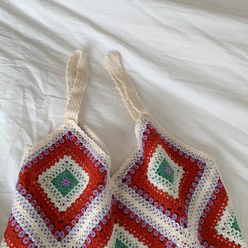 Cami Boho Red Top Wrap High Skirt Waist Shawl Fringed