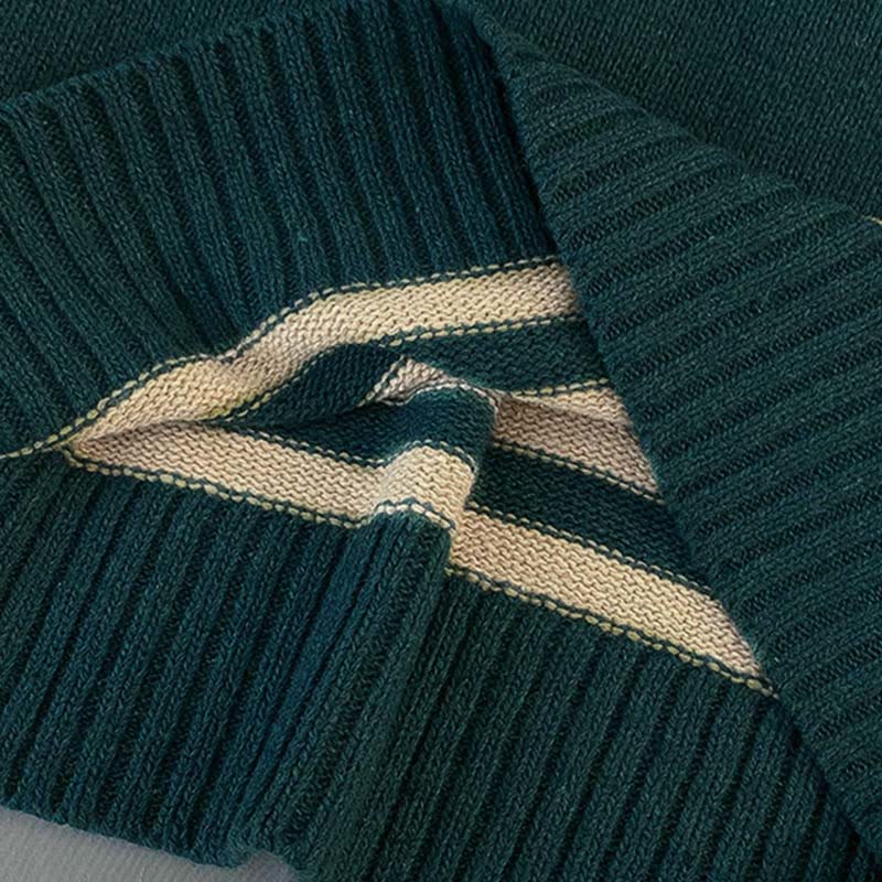 Drawstring Pants Print Sweater Letter V-neck Set Shirt