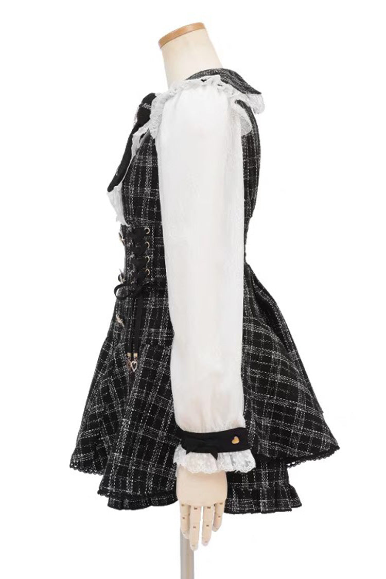 Japanese Lace Sweet Jirai Kei Dress Blouse Shorts Set