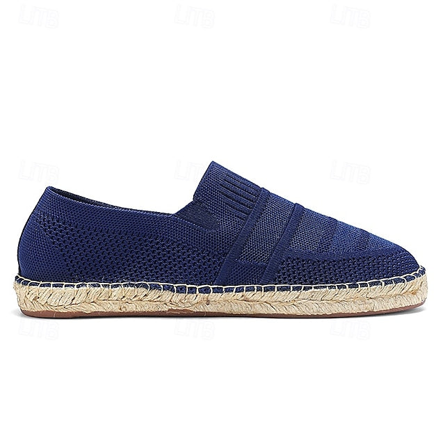 Men's Beige Vacation Espadrilles with Woven Design –