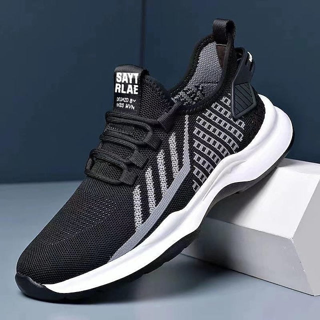 Men's Sneakers Casual Shoes Sporty Look Flyknit Shoes