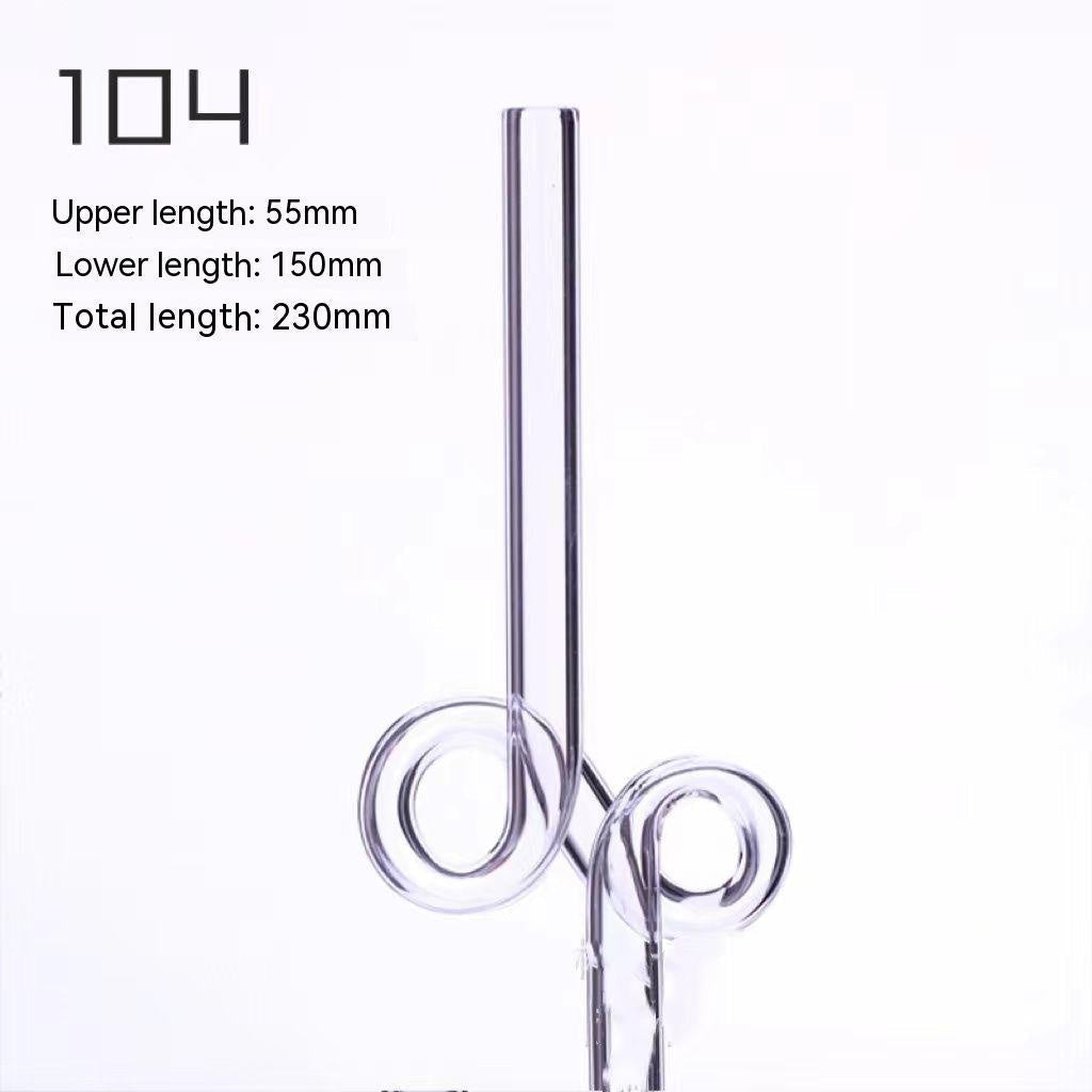 Love Shaped Glass Straw W382