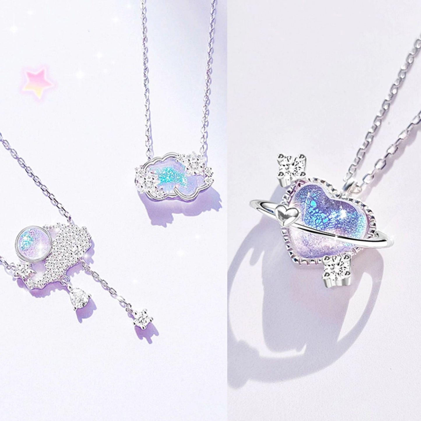 Pastal Magic Heart Necklace MK19407