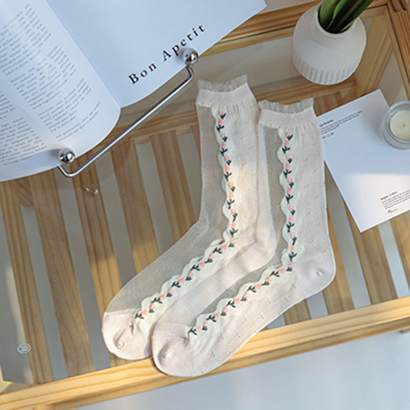 Chaussettes à fleurs de tulipe MK18676