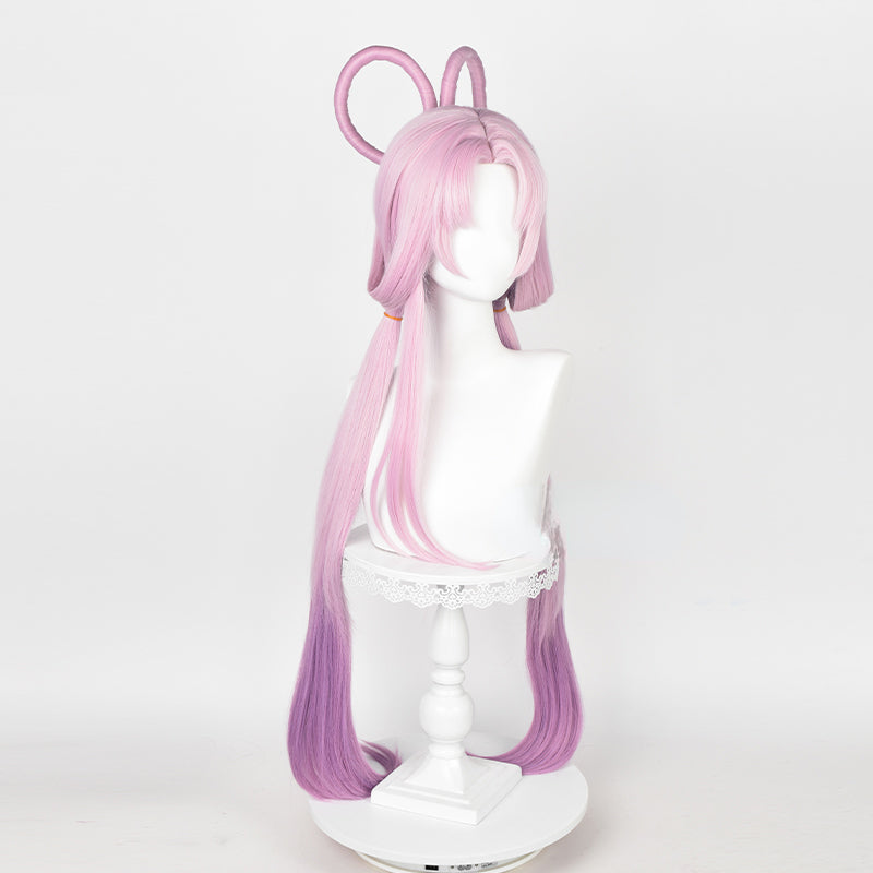 Perruque de cosplay rose Honkai Star Rail Fu Xuan ON1034