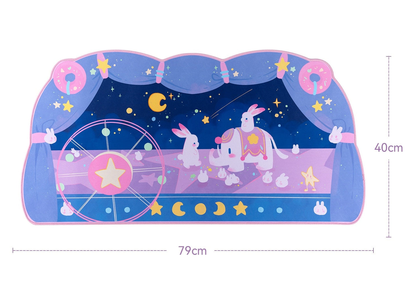 Tapis de souris de bureau Kawaii GG Pastel Circus ON954