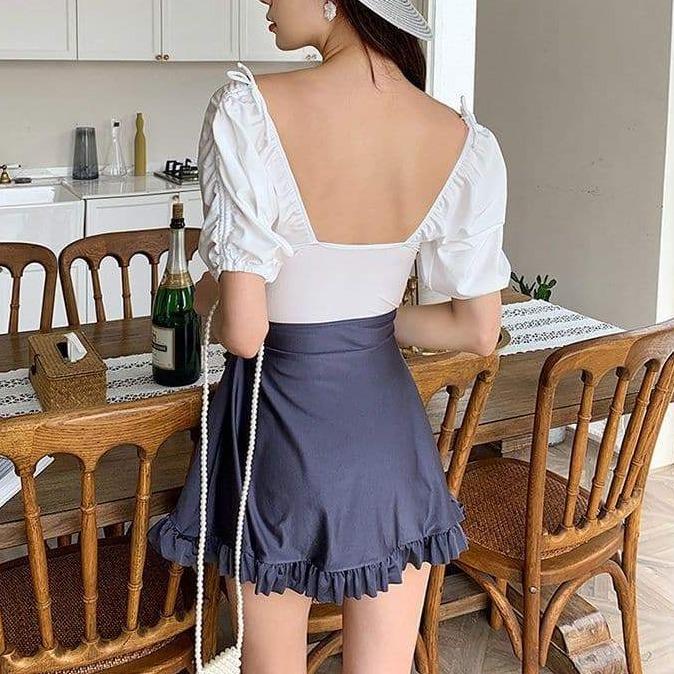 Lovely Kawaii Korean Style Fairy Cute Swimsuit MM1877 - mkkawaiishop