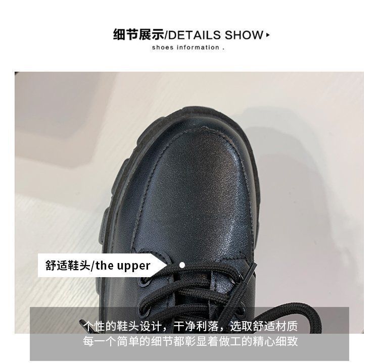 Richelieus à plateforme et talon épais unis BH7