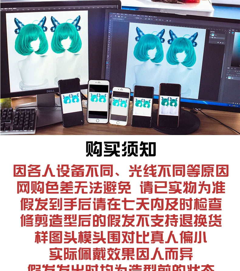 Genshin Impact Alerchino Silver Mix Noir Rouge Cosplay Perruque ON1030