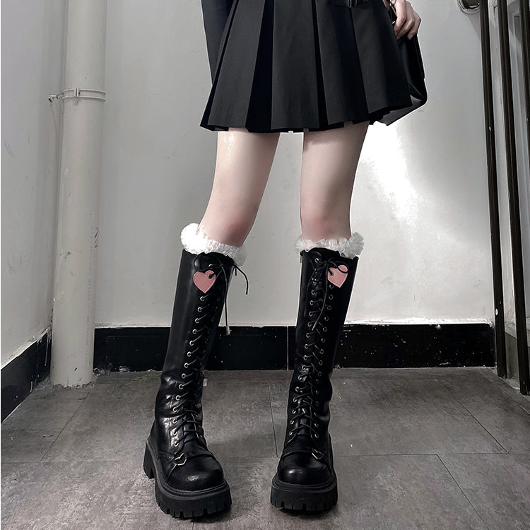 3 Farben Punk Lolita Süße Stiefel ON820