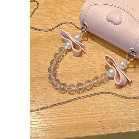 【Prévente pendant 7 jours】Sac à main en perles en forme de cœur rose - Kimi