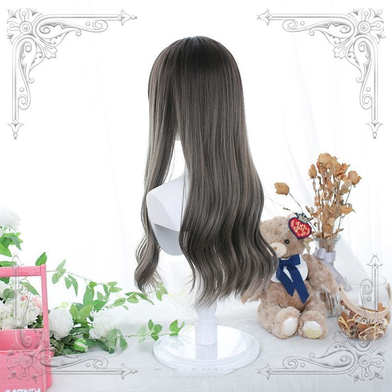 Lolita Gray Long Curly Wig MM0850 - mkkawaiishop