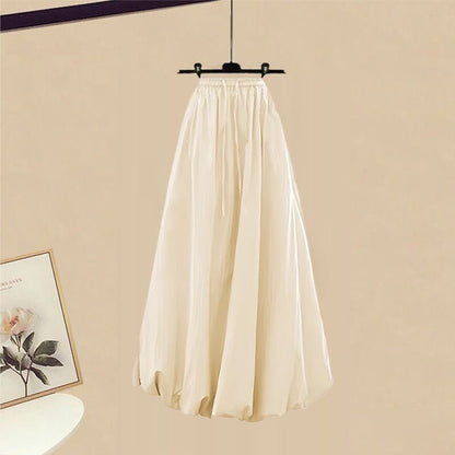 Blouse Two Bubble Print Set Skirt Pieces Floral