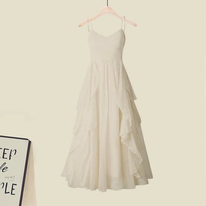 Slip Cable Flouncing Set Dress Turtleneck Sweater