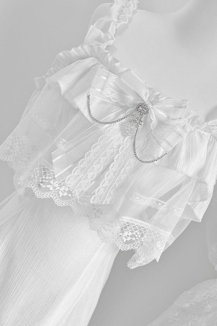 Ruffle Bowknot Lace Jirai Kei Japanese Dress