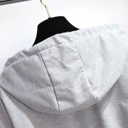 Hoodie Slip Split Ruffled Dress Short Cross