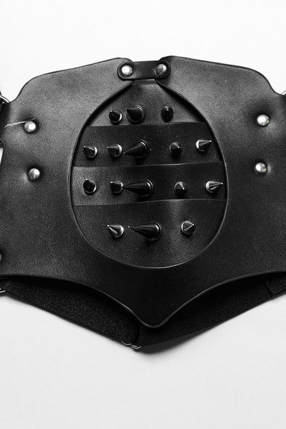Steampunk Harness with Rivets and Integrated Buckle for Her