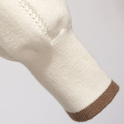 Elegant Bowknot Shorts Elastic Cardigan Sweater Waist