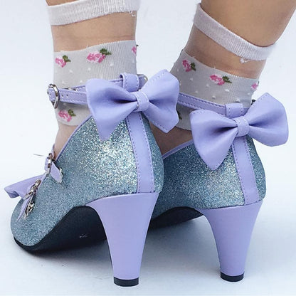 Shoes Bow Blue Made Blingbling SP168016 Custom Mermaid