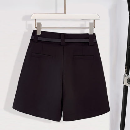 T-Shirt Mesh Casual Belted Print Chiffon Shorts Stripe