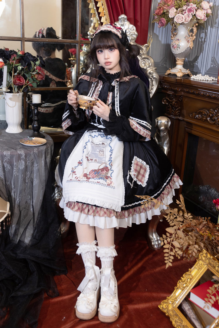 Little Red Riding Hood Ruffle Bowknot Sweet Lolita Jsk Dress