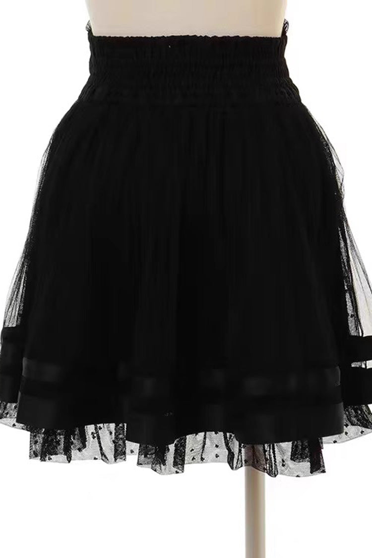 Multi-Layer Ruffle Lace Sweet Skirt Three Colors