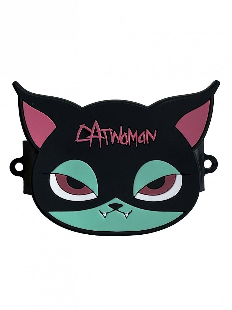 Black Pink and Green Cat Gothic Mobile Phone Back Clip