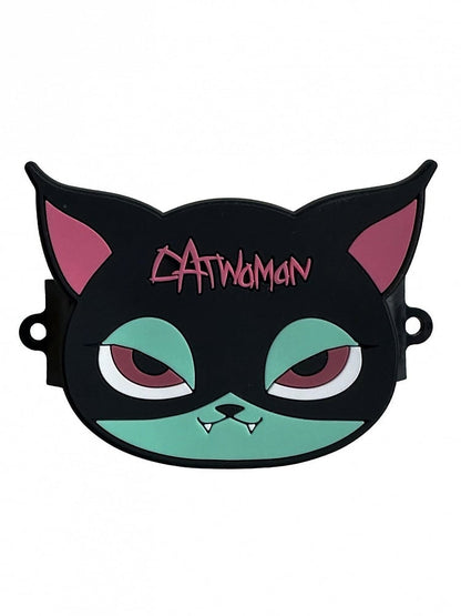 Black Pink and Green Cat Gothic Mobile Phone Back Clip