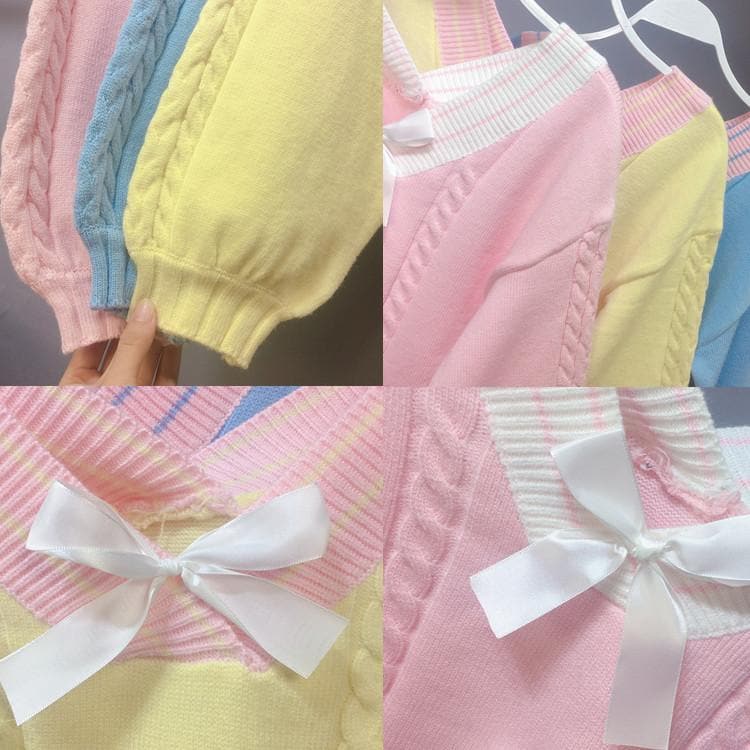 SpreePicky Sweet Bow Short Sweater SP13315