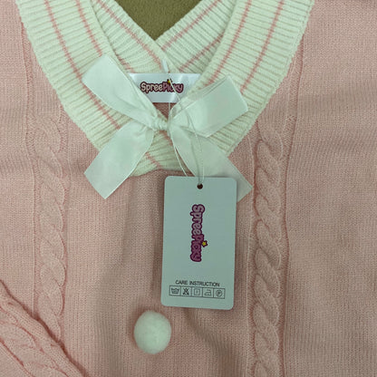 SpreePicky Kurzpullover mit süßer Schleife SP13315