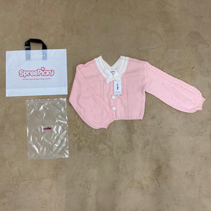 SpreePicky Kurzpullover mit süßer Schleife SP13315