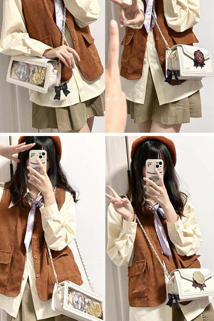 Rose Chain Crossbody Bag in Sweet Style