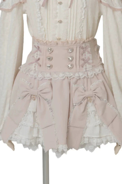 Plaid Ruffled Bow Gothic Japanese Lolita Skirt Three Colors