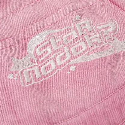 Set Overalls Letter T-shirt Two Drawstring Print Pieces Gradient Butterfly