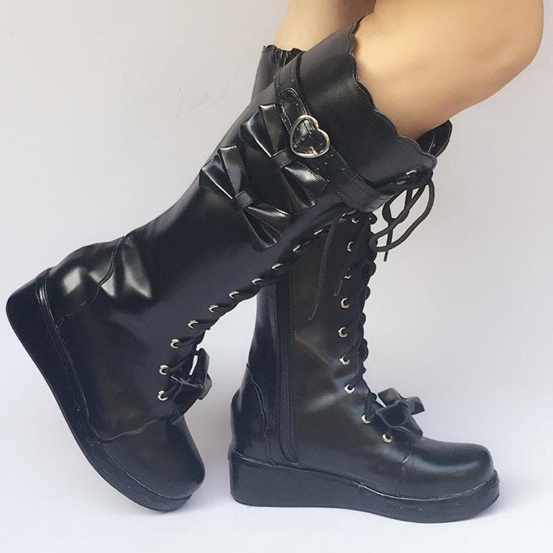 Custom Made Lolita Knee Shoes SP168139 Boots