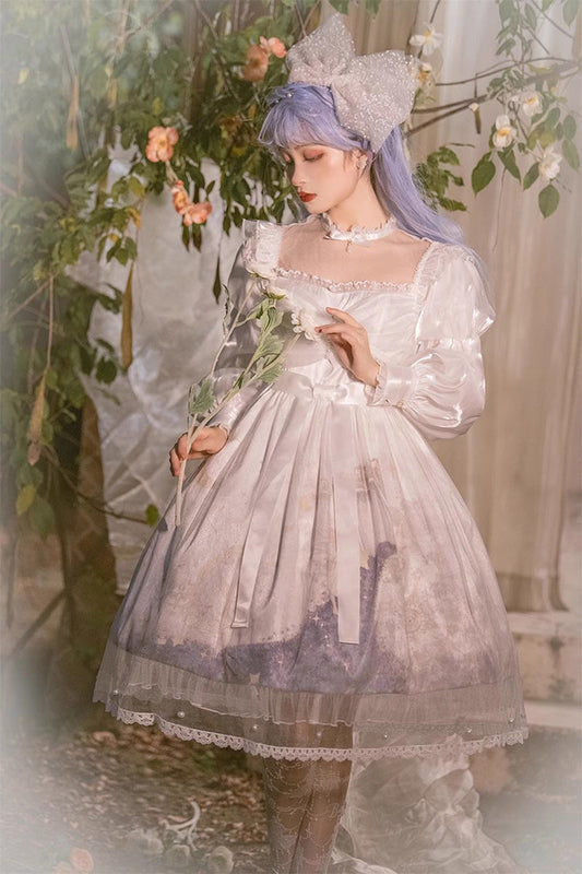 Lantern Sleeve Ruffle Sweet Lolita JSK Gown