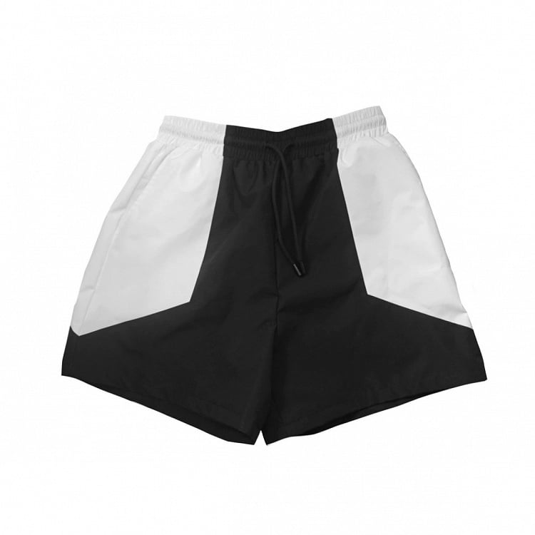 Black and White Jirai Kei Colorblock Shorts