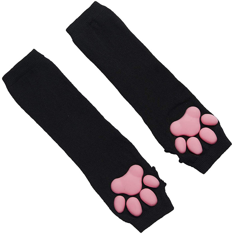 Gants de cosplay à pattes roses pour chat mignon