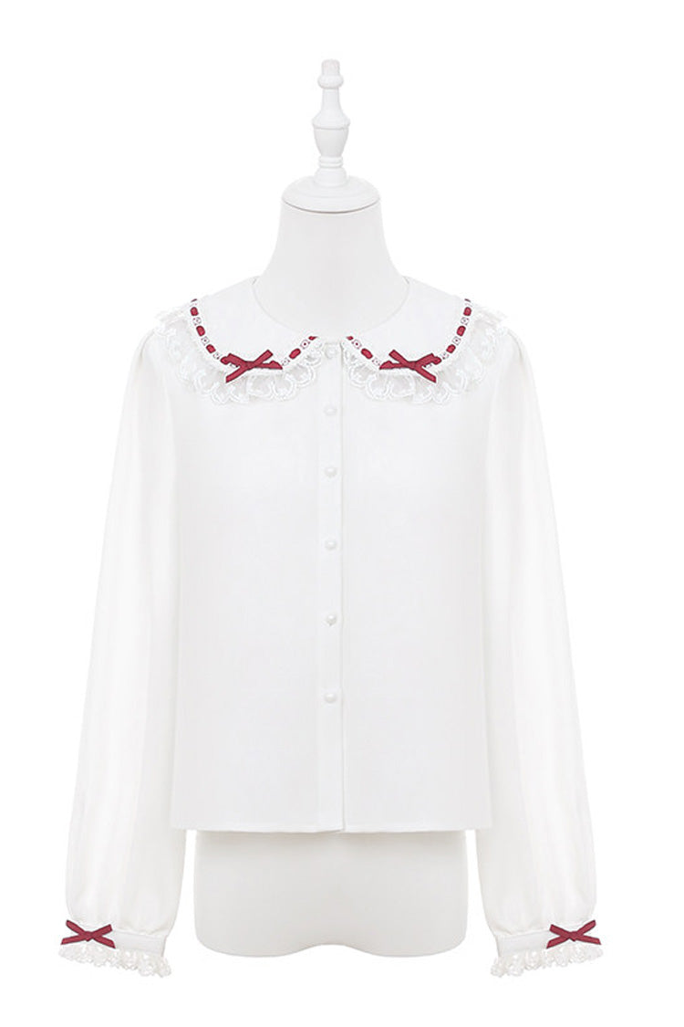 Velvet Cake Printed Ruffled Bow Lace-Up Gothic Elegant Lolita JSK