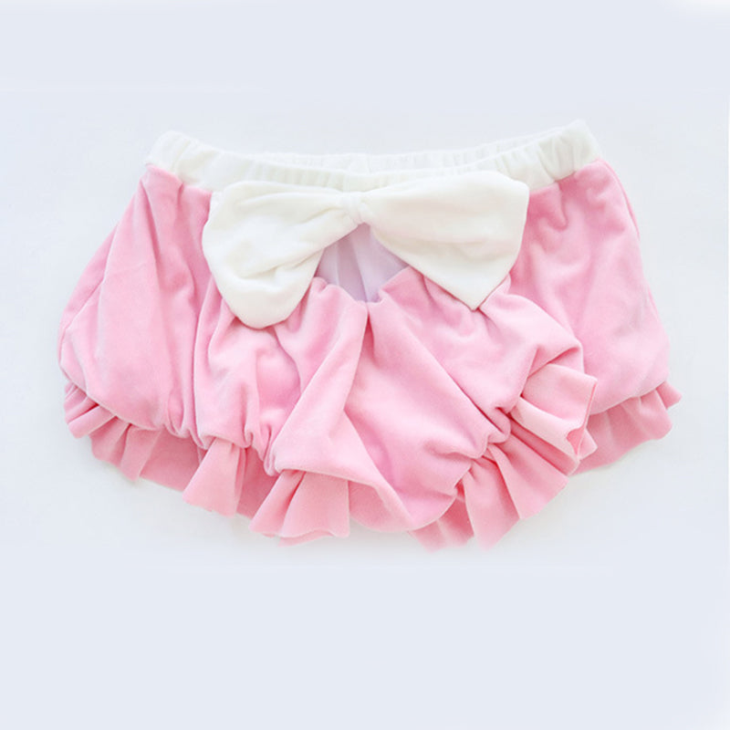 Pink Sweet Bow Knot Maid Lingerie Set