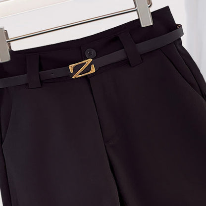 T-Shirt Mesh Casual Belted Print Chiffon Shorts Stripe